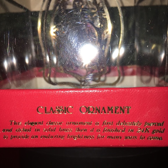 24K Gold Plated Christmas Ornament - Partridge in a Pear Tree Rare Decoration - Picture 4 of 7